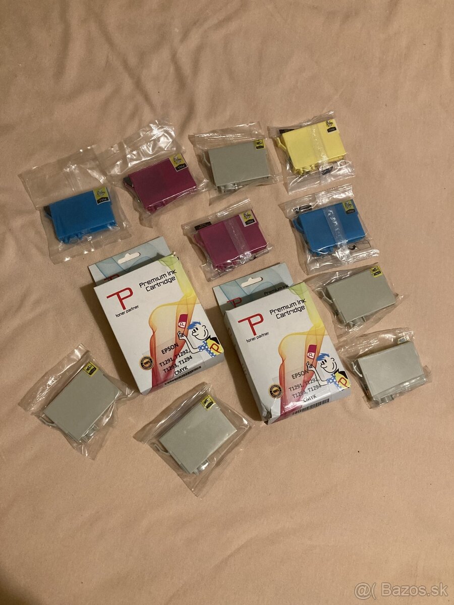 EPSON sady náplní T1291, T1292, T1293, T1294 - nové