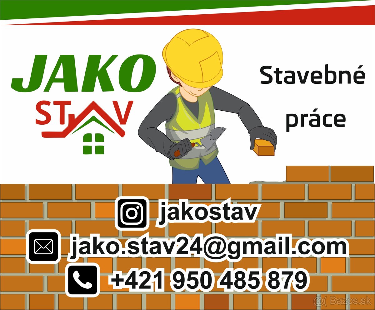 Ponúkame stavebné práce