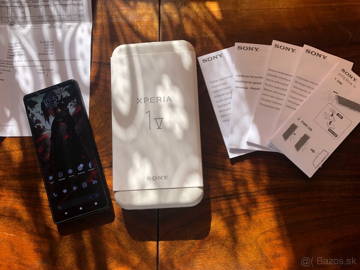 Sony Xperia 1V black 12GB - 256GB (krabica, kryty, + záruke)