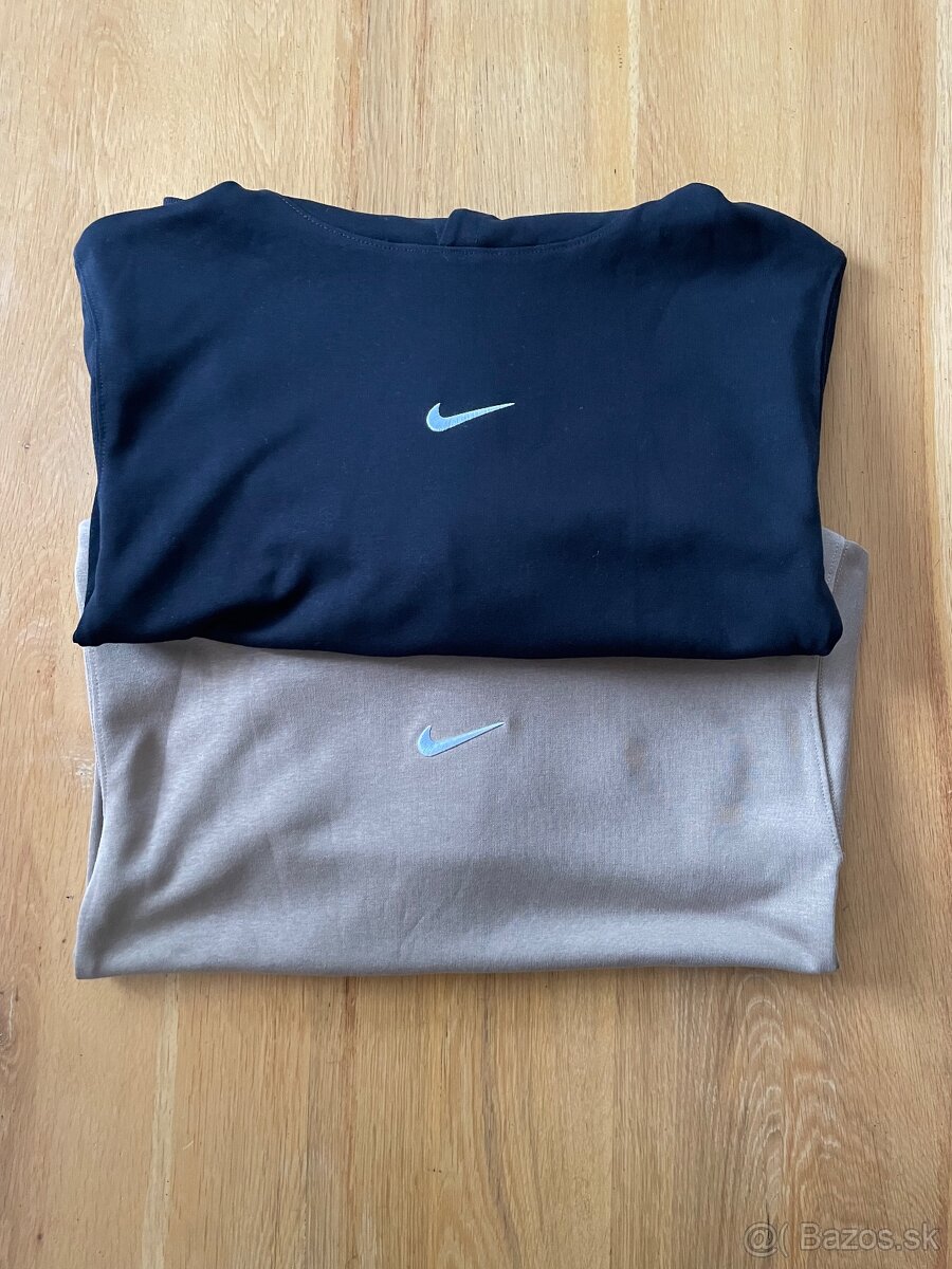 Nike mikina unisex hnedá a čierna, detské M