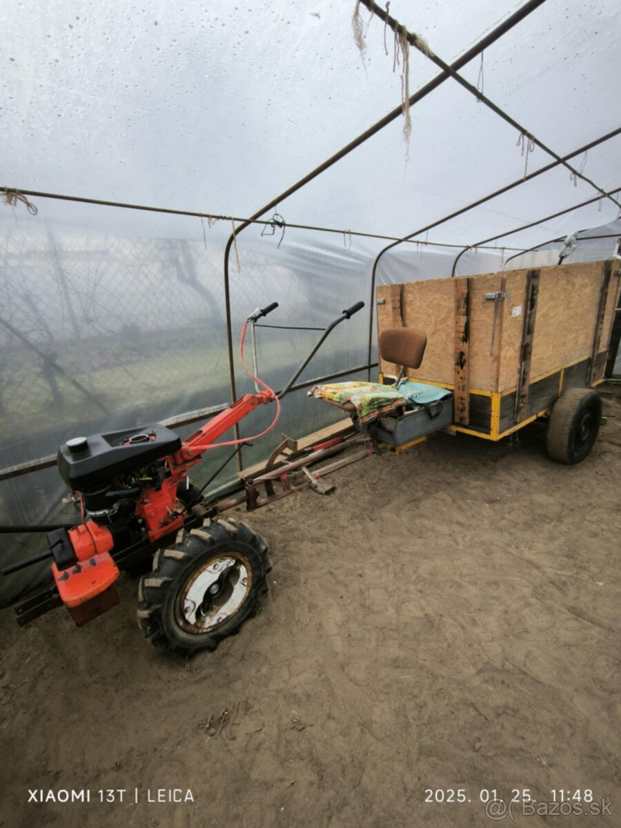 VARI Traktor vlečkou + kultivator s prevodovkou