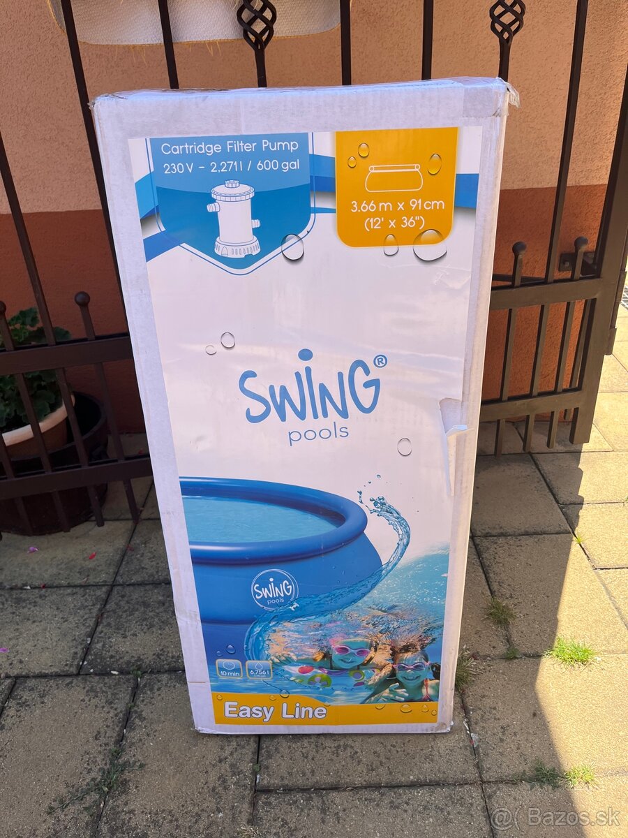 Bazén Swing pool 3,66 x 0,91m kartušová filtrácia