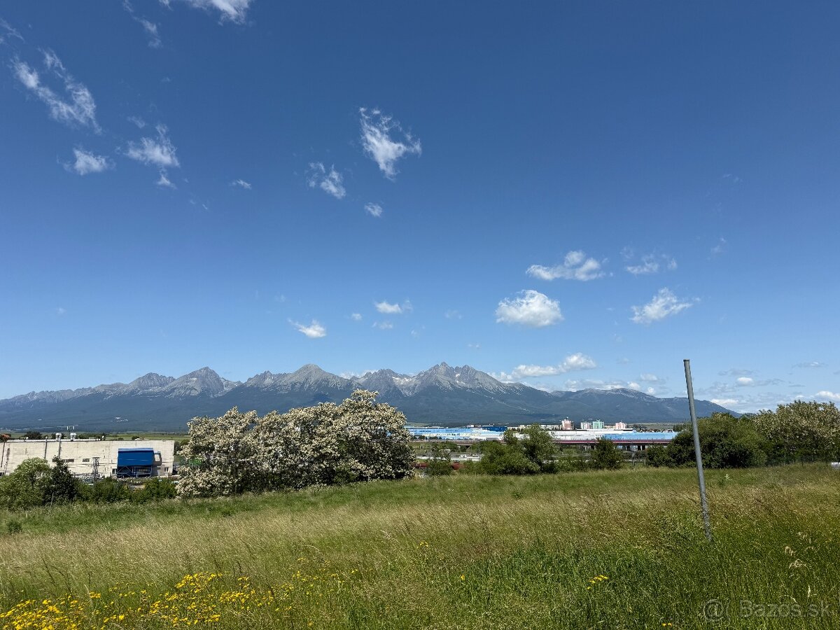 Predám záhradu s výhľadom na V. Tatry, Poprad-Stráže