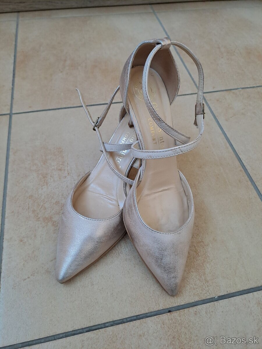 Lodičky elegantné kožené