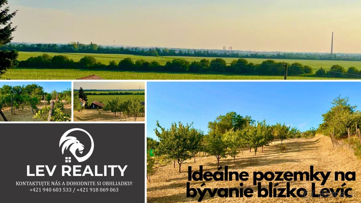 Ideálne pozemky na bývanie blízko Levíc