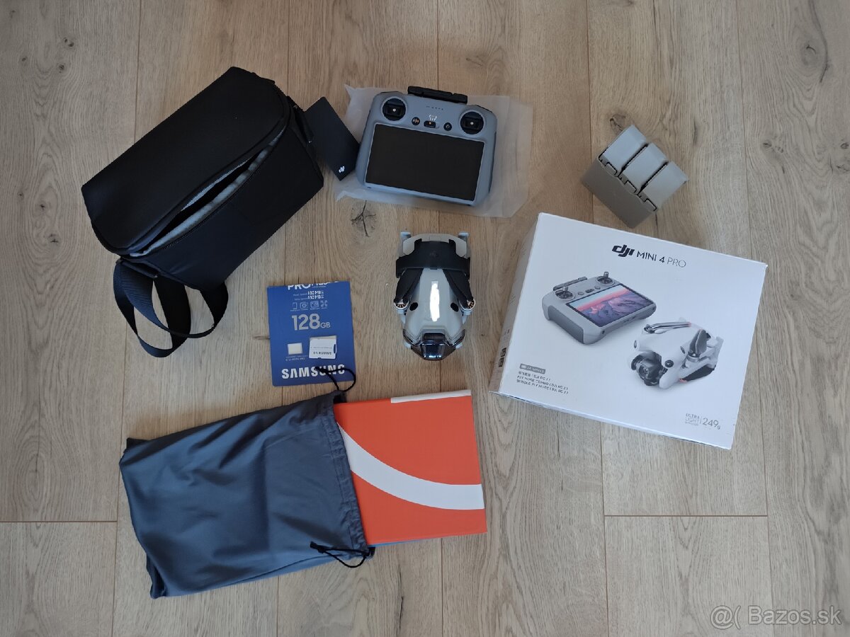 Dji mini 4 pro v fly more combo setu +veľa príslušenstva
