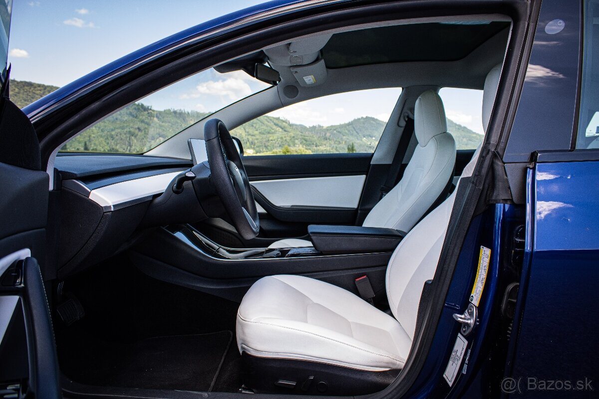Tesla Model 3 Long Range, biely int, Premium Audio, 4x4, DPH