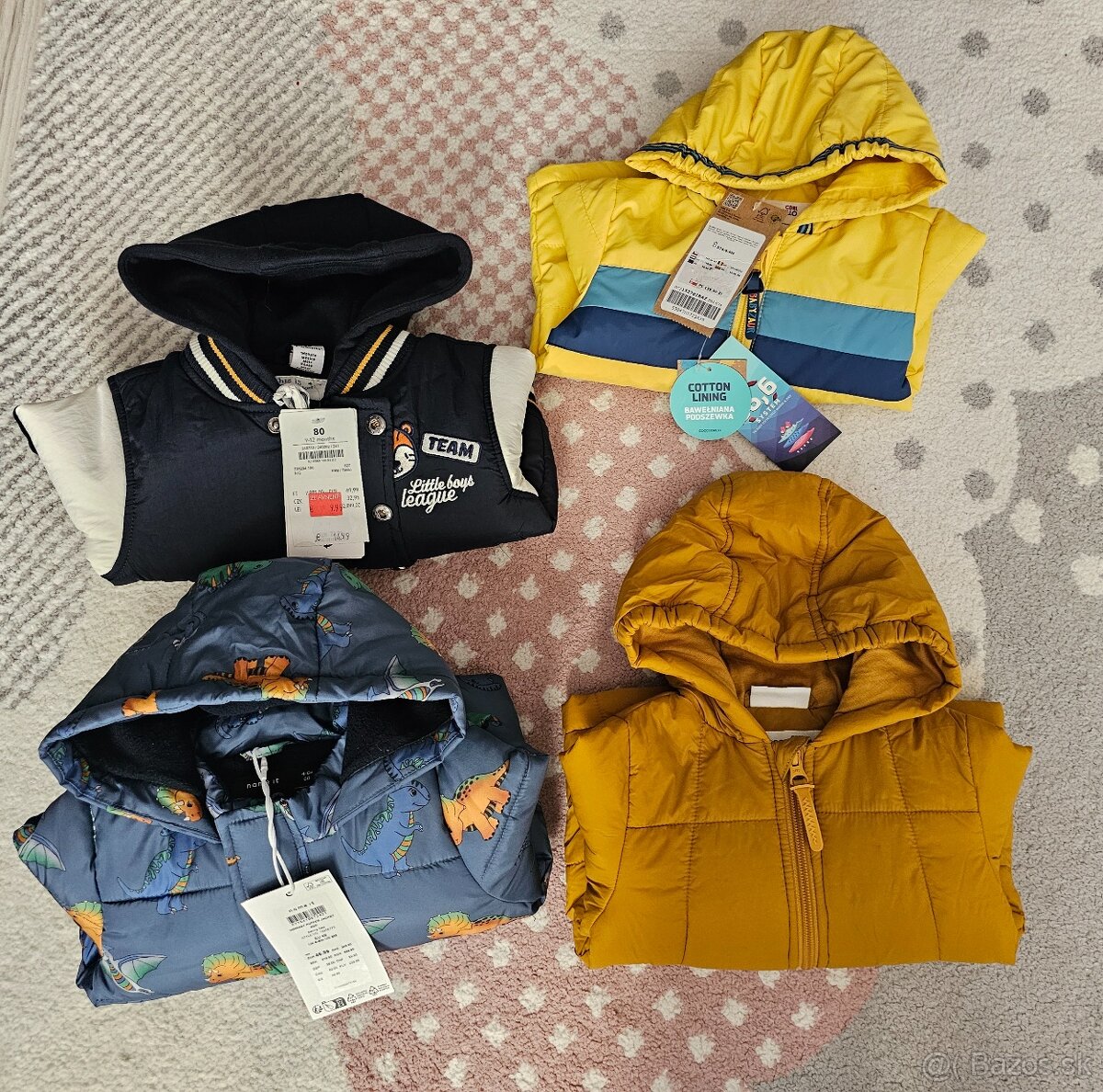 Detské bundy ( nové) veľ. 68-74