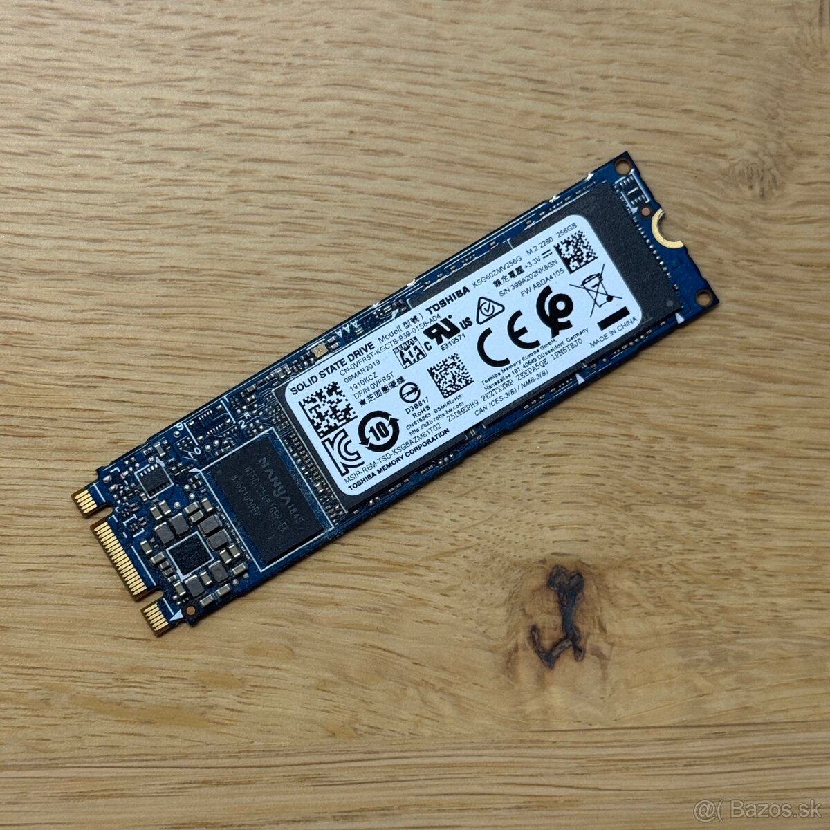 Toshiba KSG60ZNV256G 256GB M.2 SATA SSD