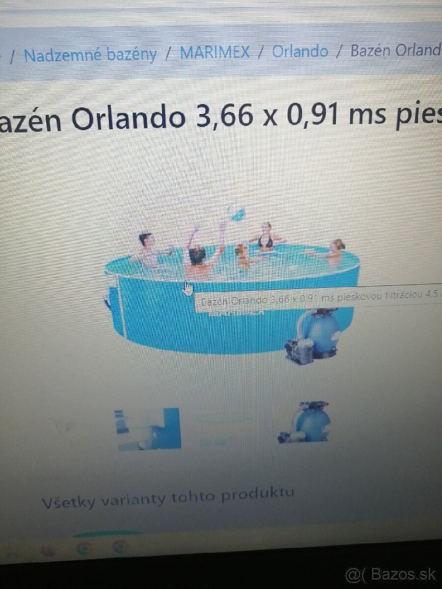 Bazén Orlando3. 60x 0.90cm. Kompletný