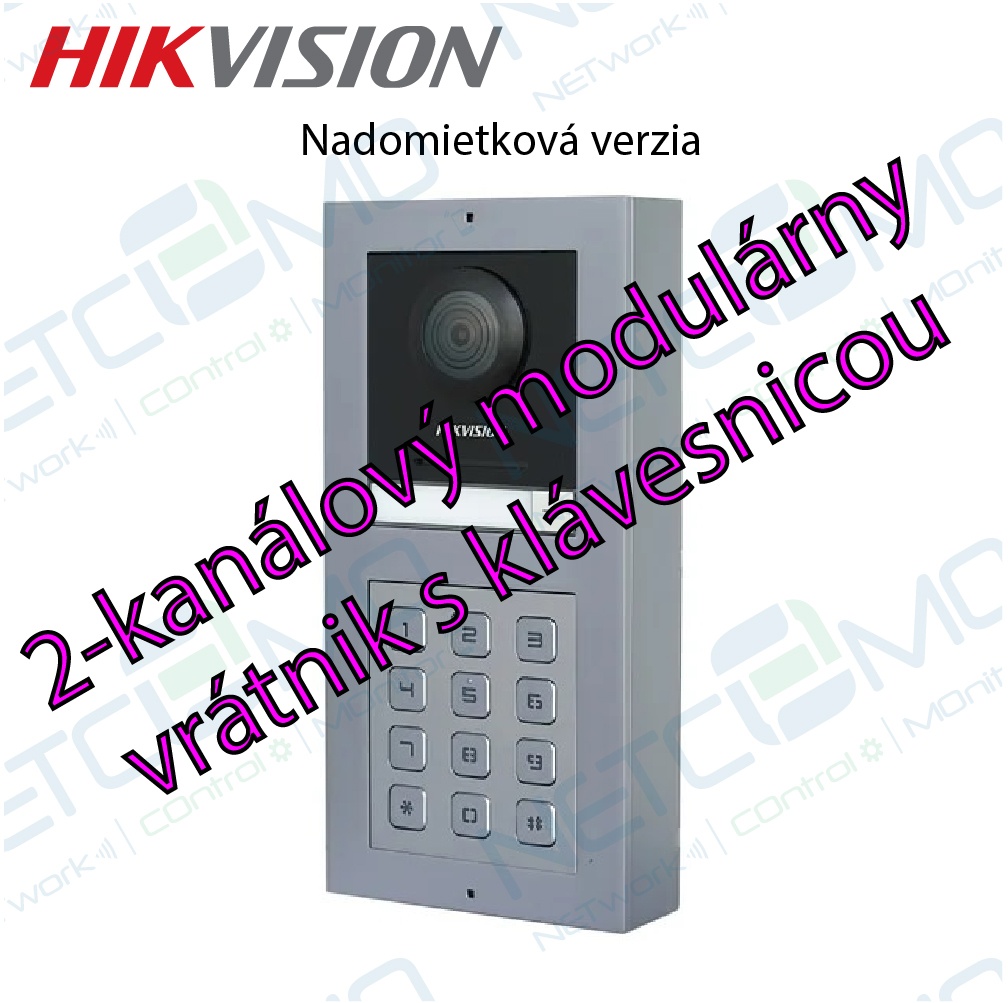 Modulárny set videovrátnika Hikvision s klávesnicou