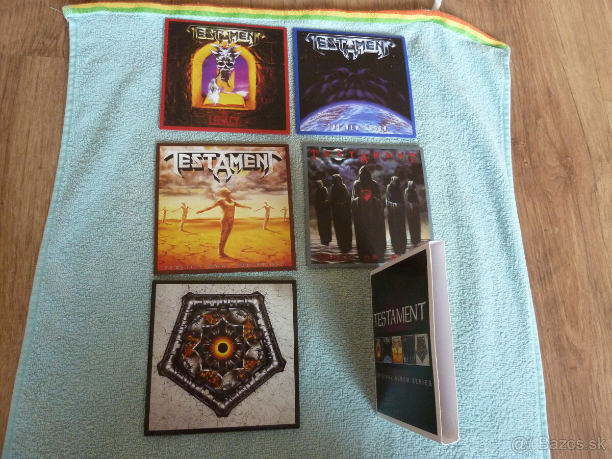 Predám CD-čka Testament Box originál 5CD Album Series nové