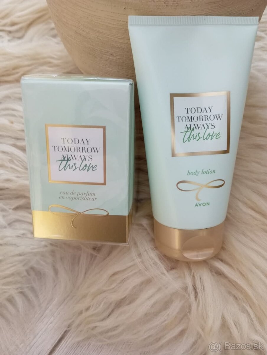 Toaletný parfum a tel. mlieko Today Tomorrow Always This Lov