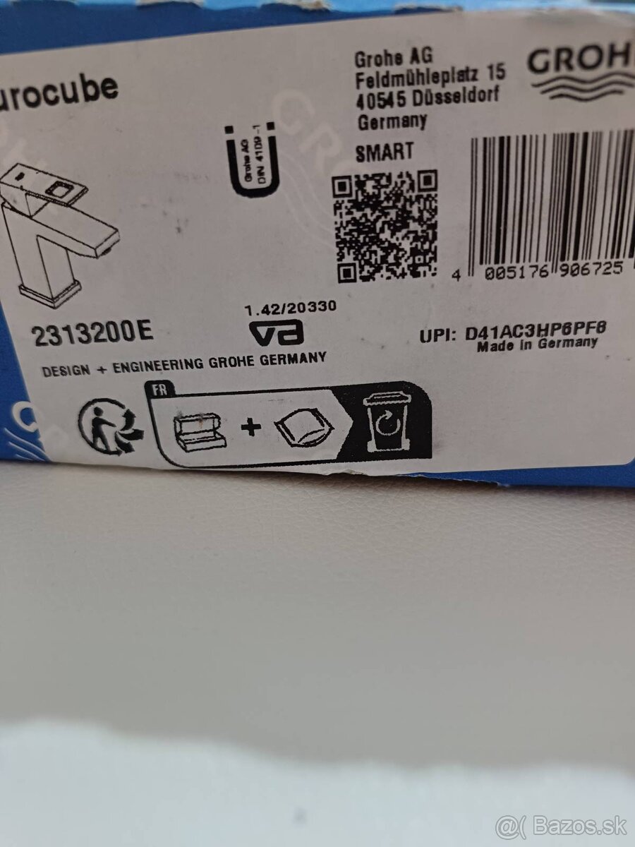 Predám umývadlovú stojankovú batériu Grohe Eurocube