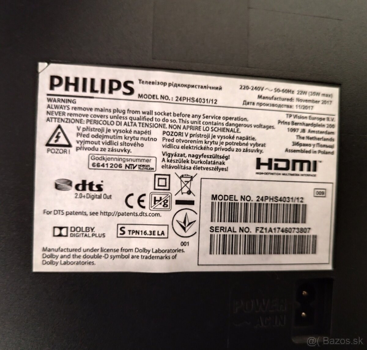 Predám LED TV Philips