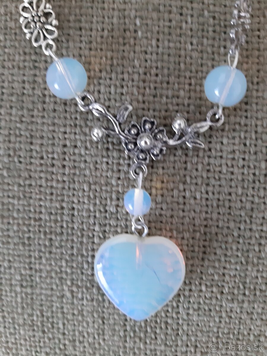 Náhrdelníky z polodrahokamov v štýle art déco -70 cm