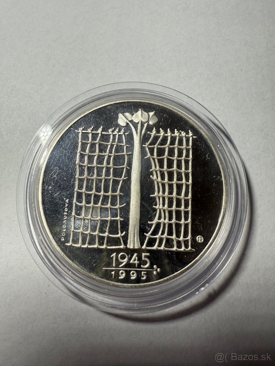 Strieborná medaila 50 výročie ukončenia 2. svetovej vojny