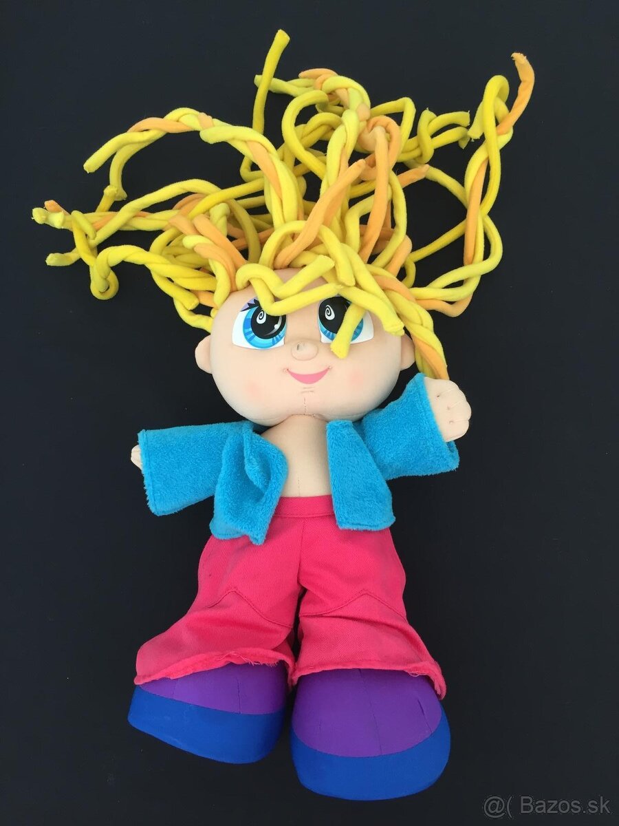 🤩 VESELÁ TEXTILNÁ BÁBIKA s „Crazy“ Vlasmi 🤪