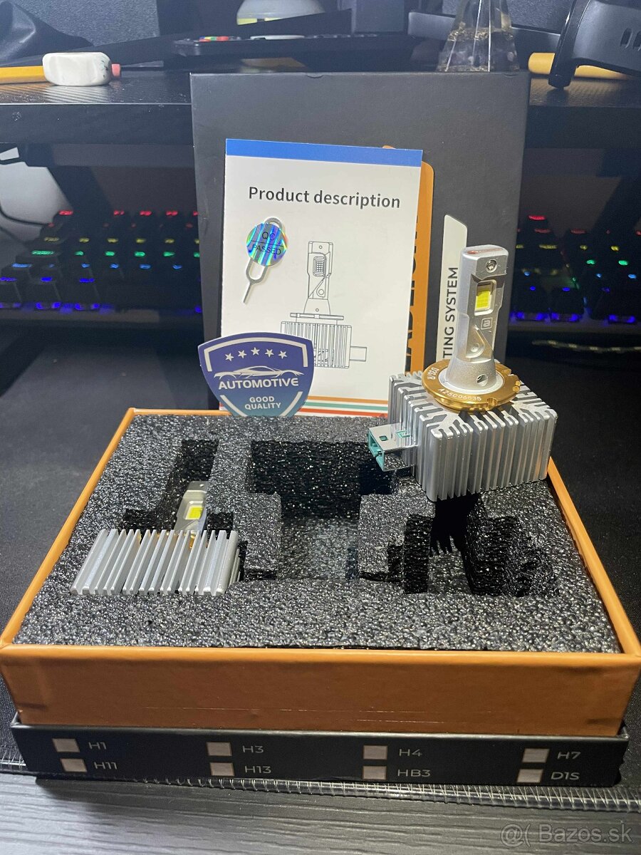 LED žiarovky D3S D3R Canbus Výkonné 160W 25000LM 6000K 2 ks