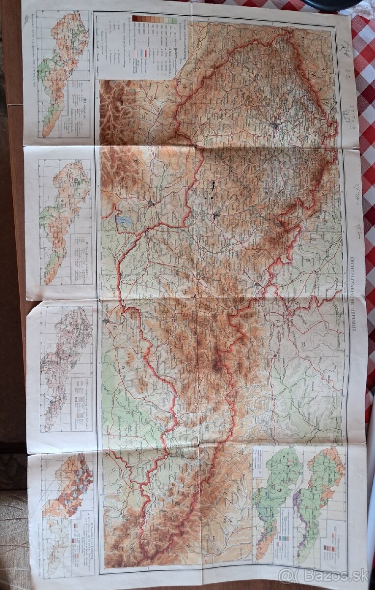 Mapa Československa