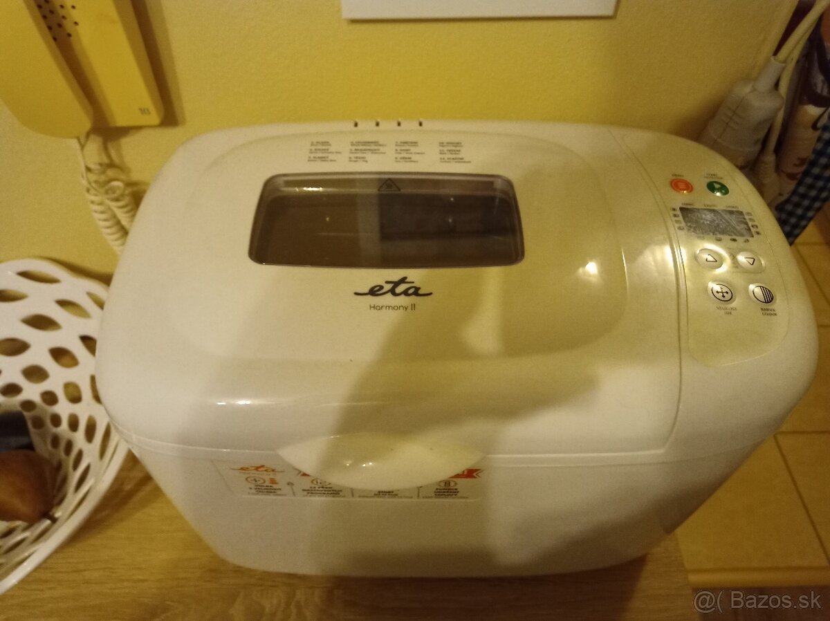 Predam domácu pekárnicke ETA HARMONY 2