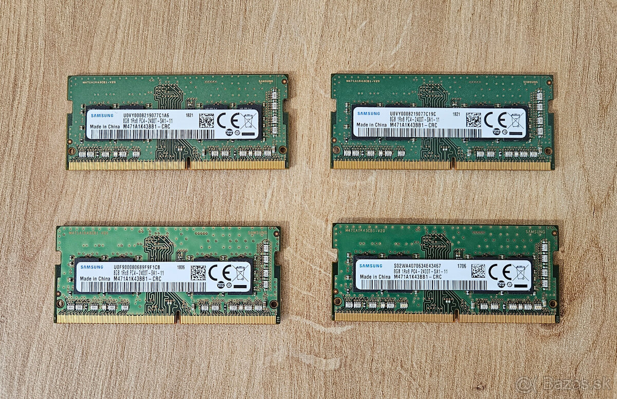 RAM DDR4 8GB (32GB Kit) Samsung do notebook-u