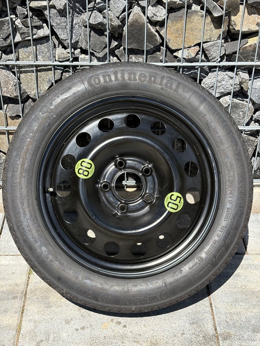 5x100 r18 dojazdove koleso