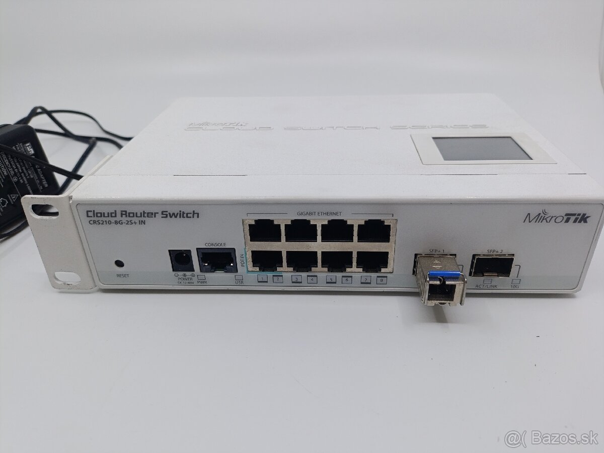 MikroTik CRS210+ SFP (výborný stav) smart switch / router
