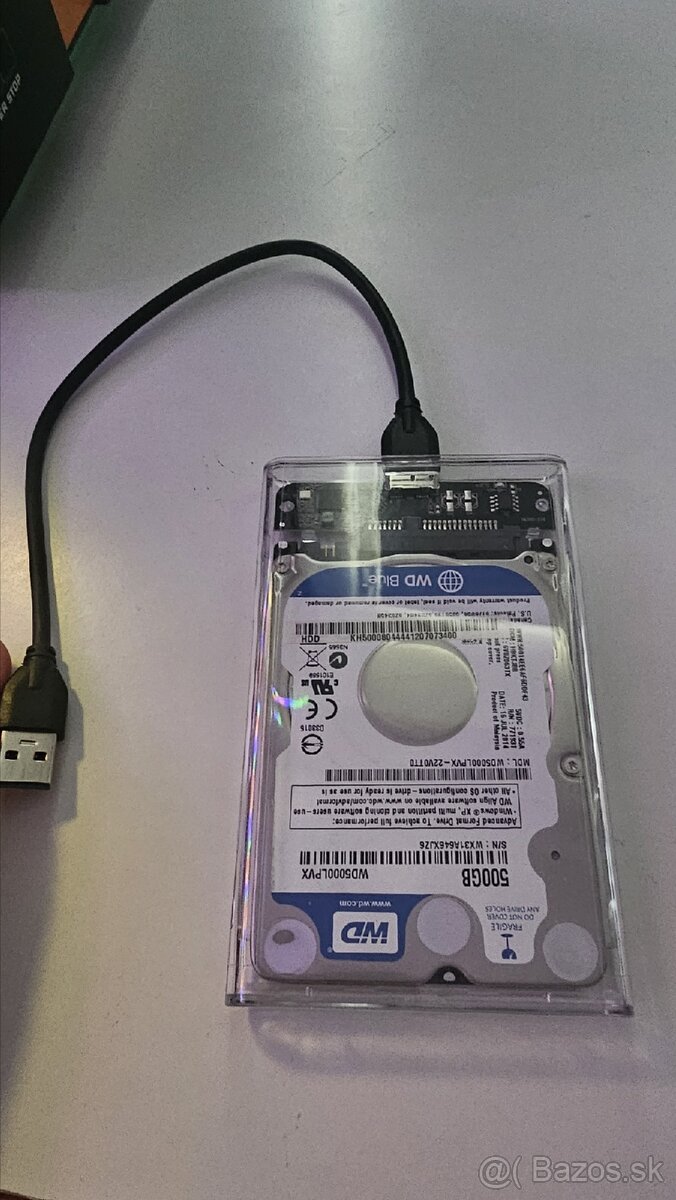 Externy pevny disk WD 500GB