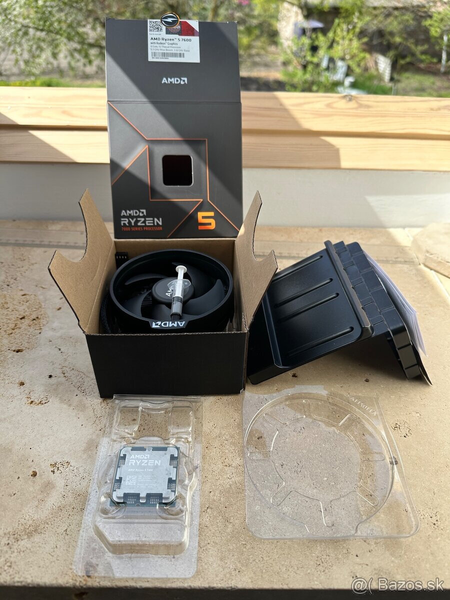 Ryzen 7600 + Chladič + Záruka + Krabica