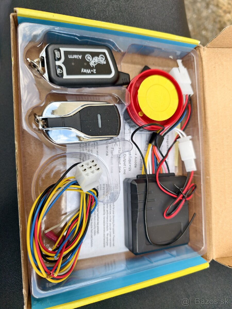 Predam dvojcestny moto alarm
