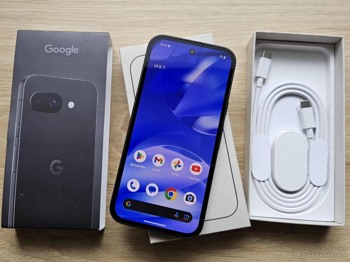 Google Pixel 9a 5G 8GB/128 GB Obsidian,top - ako novy,zaruka