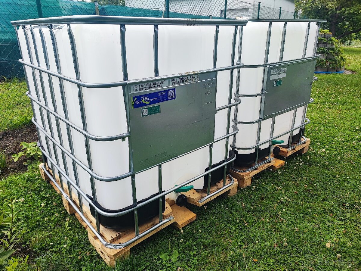 predám 1000l ibc kontajnery z potravín, sudy, nadrže