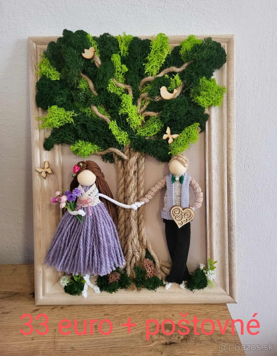 Predám machové  obrazy.