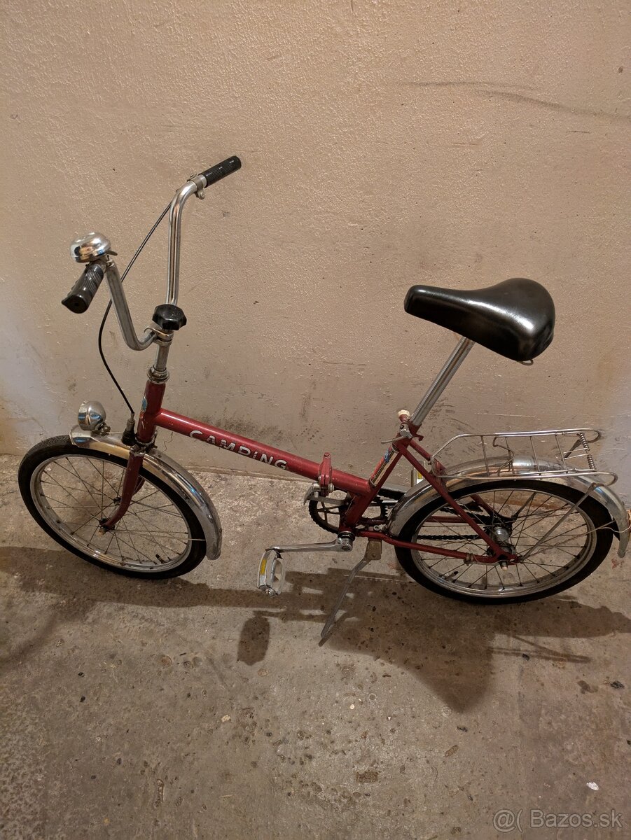 Retro skladací bicykel