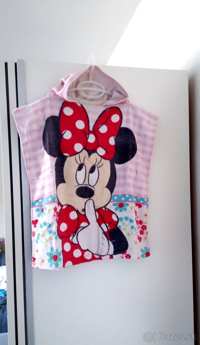 Disney Minnie Mouse originál pončo župan osuška uterák