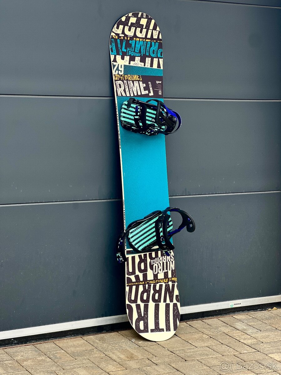 Snowblard Nitro Prime Stacked 162 cm s viazaním