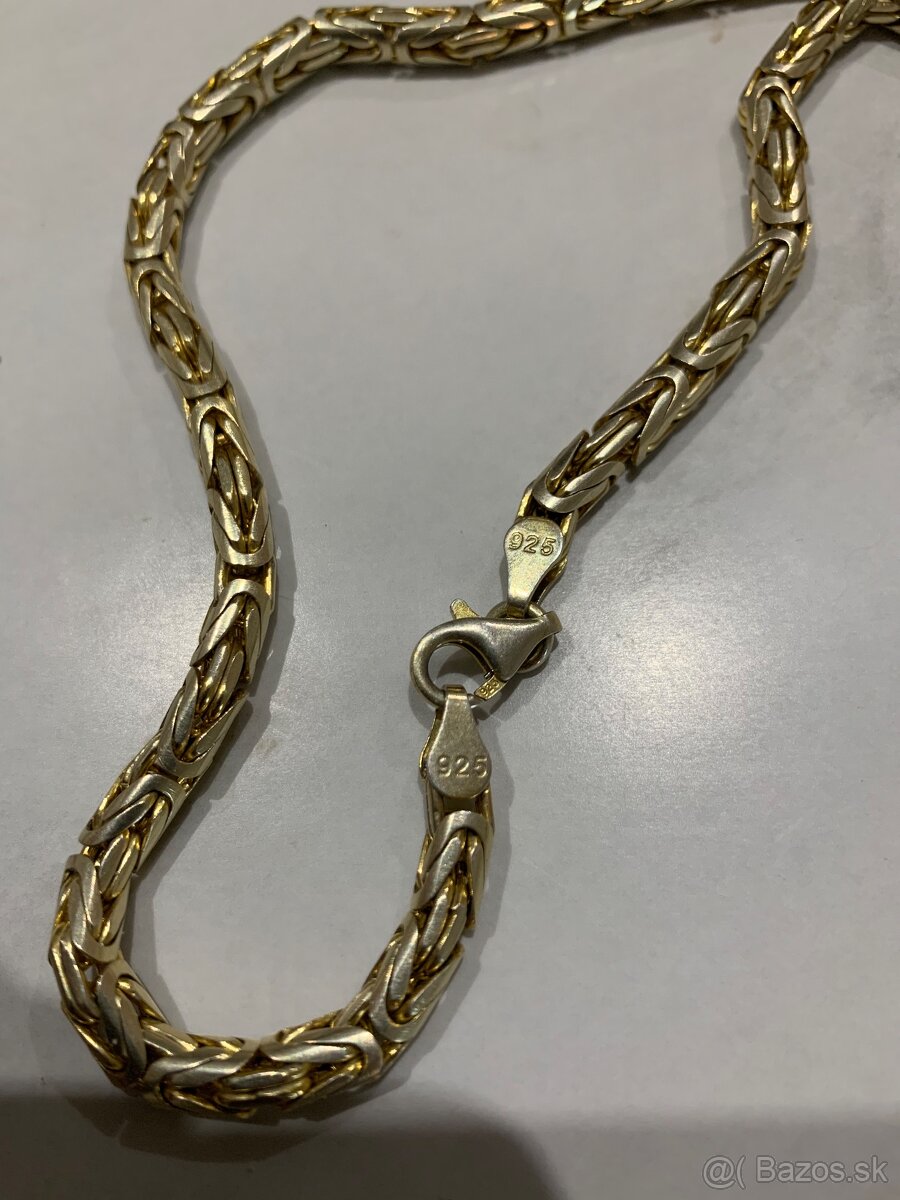 Strieborná retiazka královský vzor