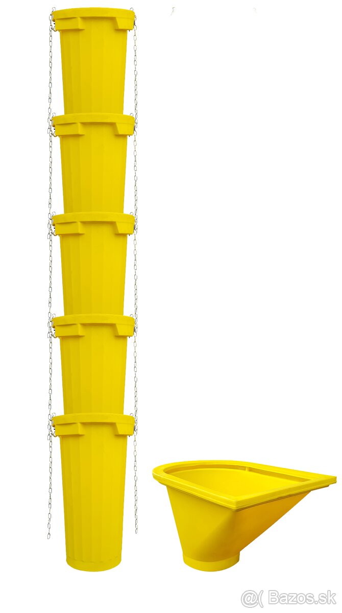 Sklzy na stavebnú suť, žľaby, zhody na odpad DOPRAVA ZADARMO