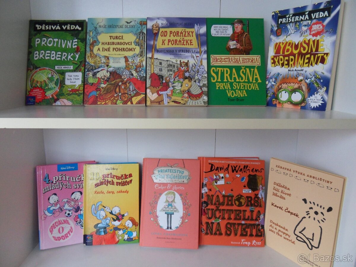 Rôzne knihy pre deti a mládež