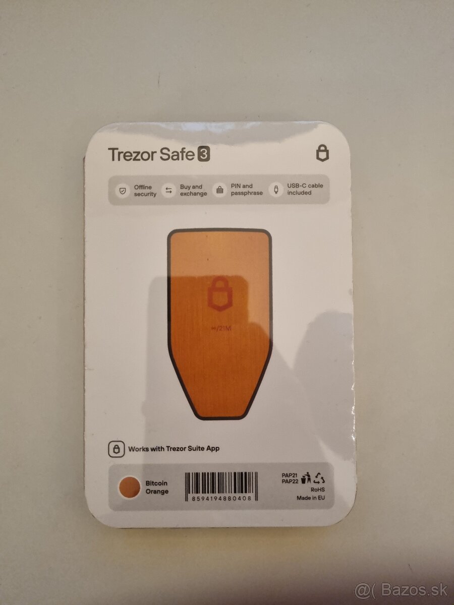 Trezor Safe 3 Btc-only limitovaná edícia 1524/2013