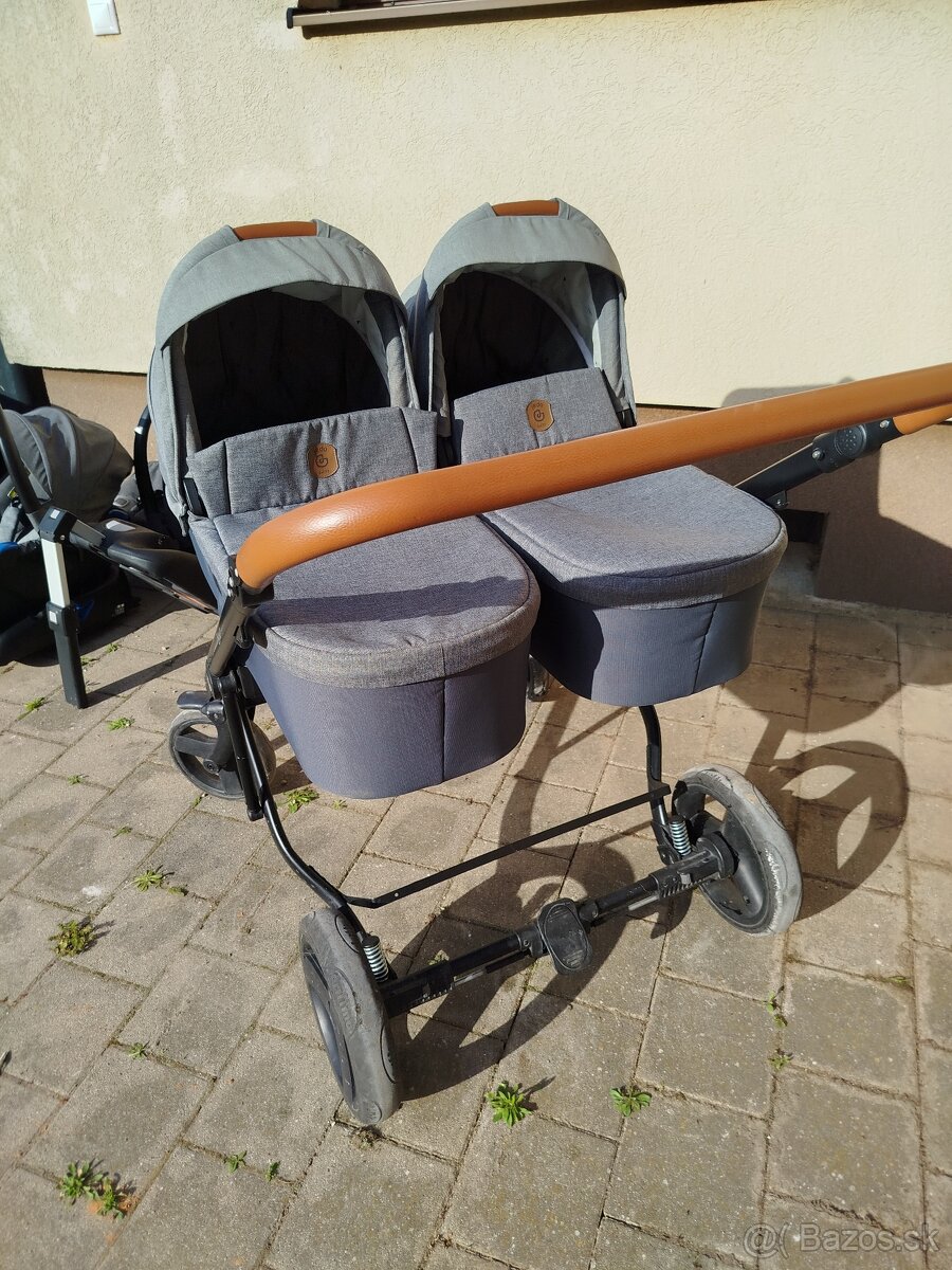 Kočík pre dvojičky JEDO DUO trojkombinacia