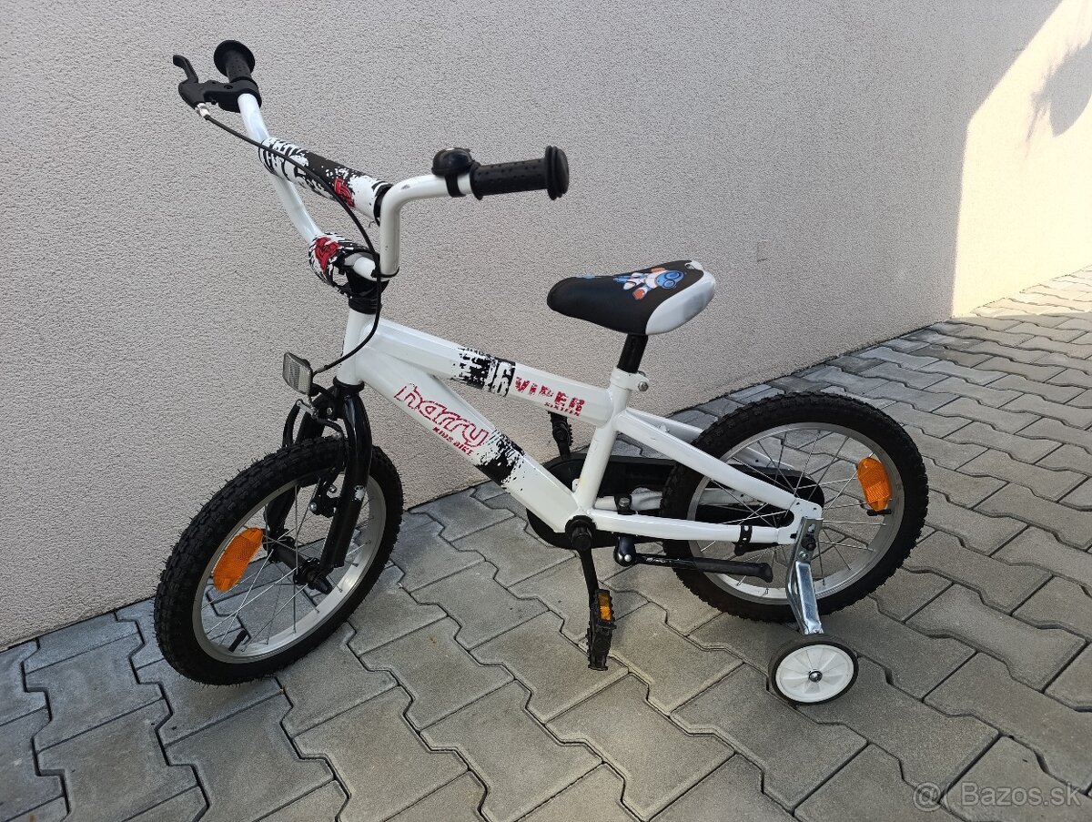 Detský bicykel 16 + pomocné kolieska