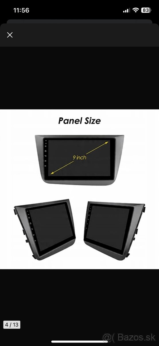 RÁDIO ANDROID 13 NAVIGÁCIA SEAT ALTEA 2004-2015 CARPLAY 2GB