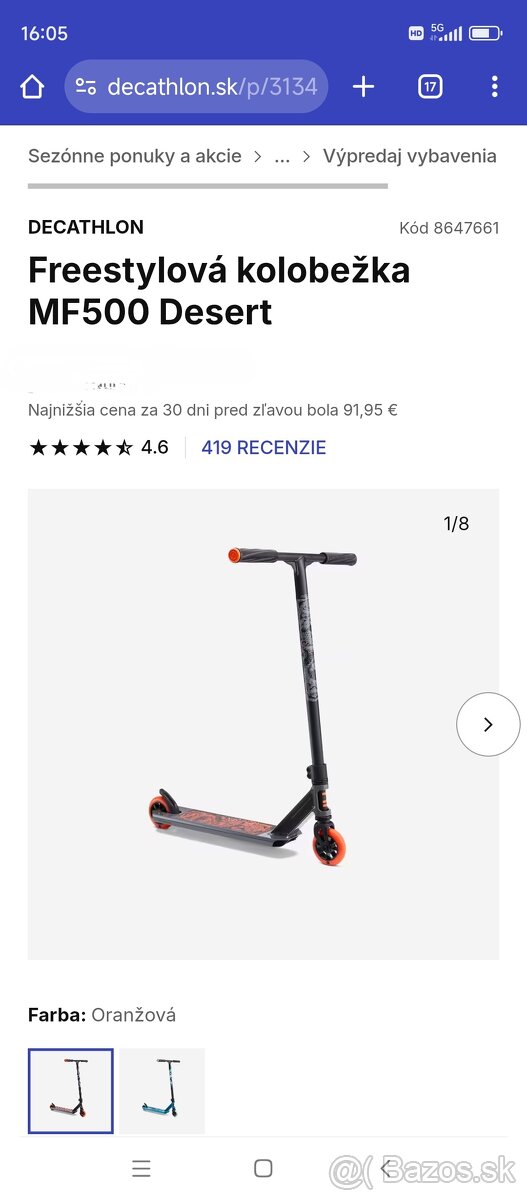 Predám freestyle kolobežku z Decathlonu