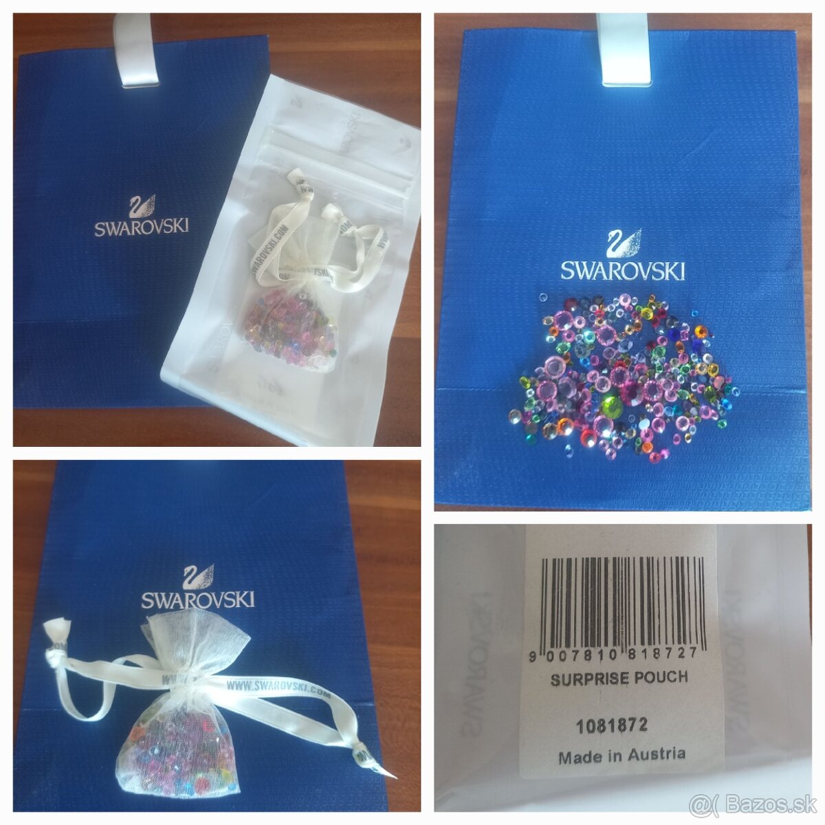 Swarovski crystals v pouch a gift bag