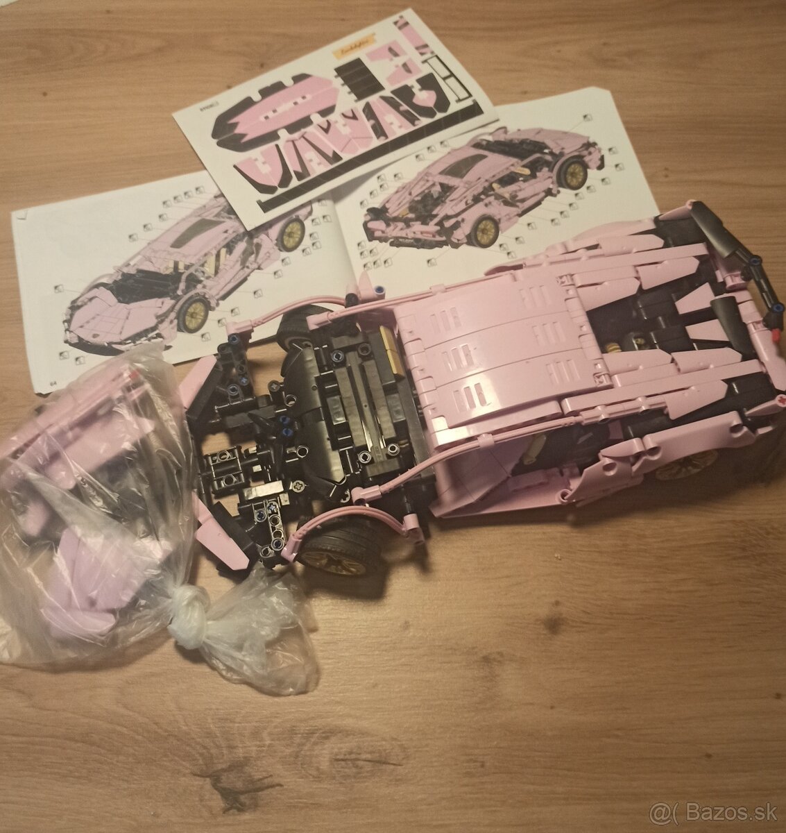 Lego auto Ružové ferrari