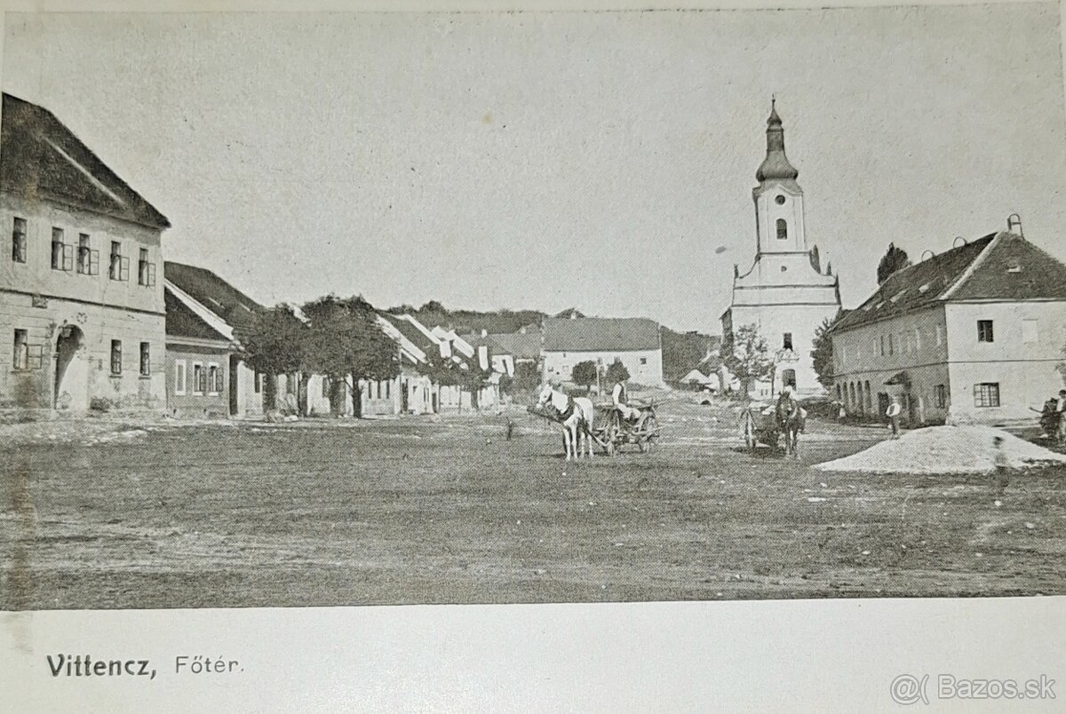 Kúpim pohľadnice obce Chtelnica, Vittencz, Wittenz,