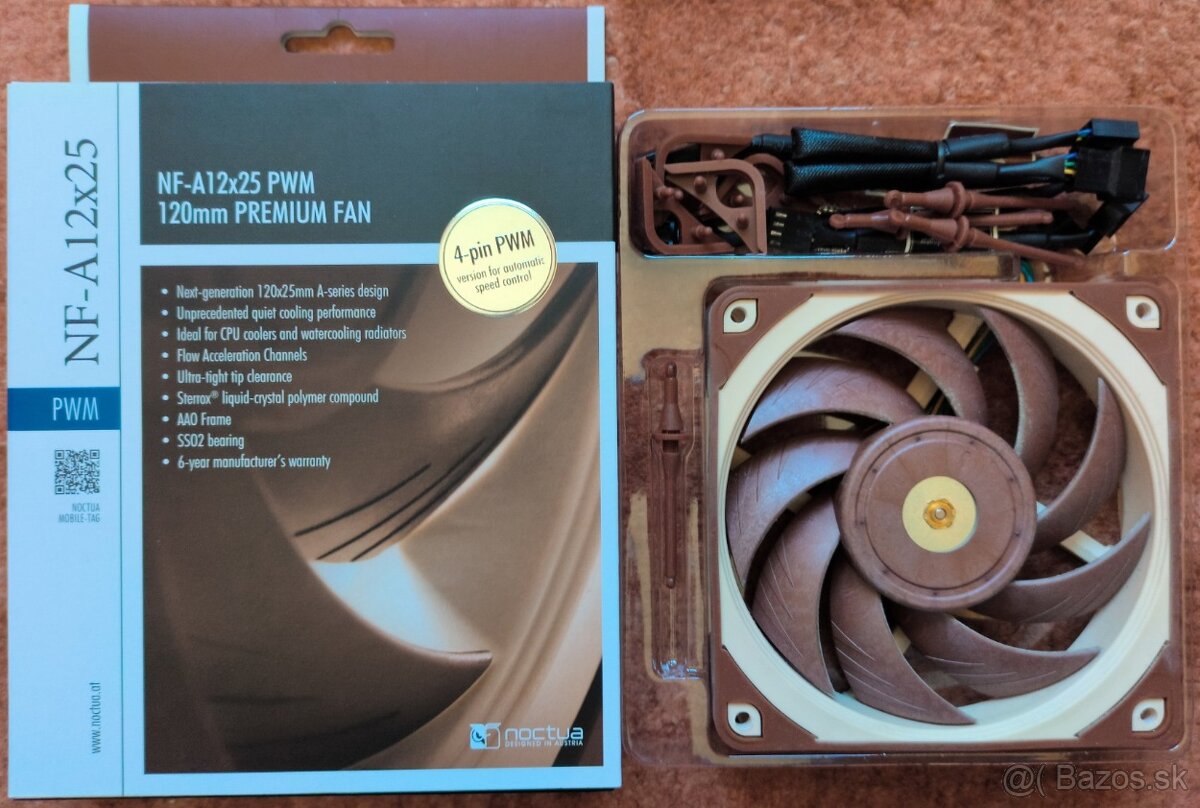 120mm ventilátor Noctua NF-A12x25 PWM