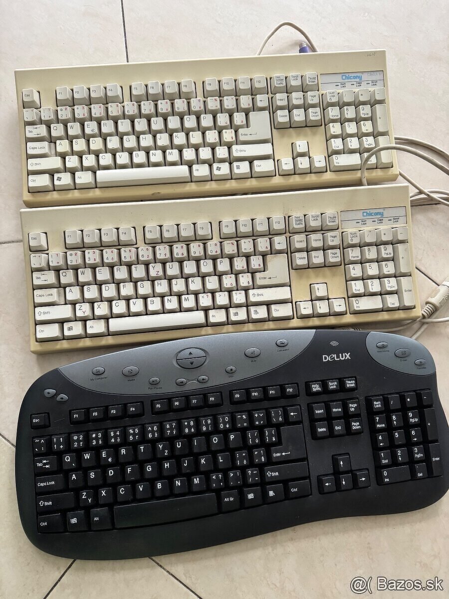 Chicony klávesnice KB-2961 (2 ks) + Delux K7005RF